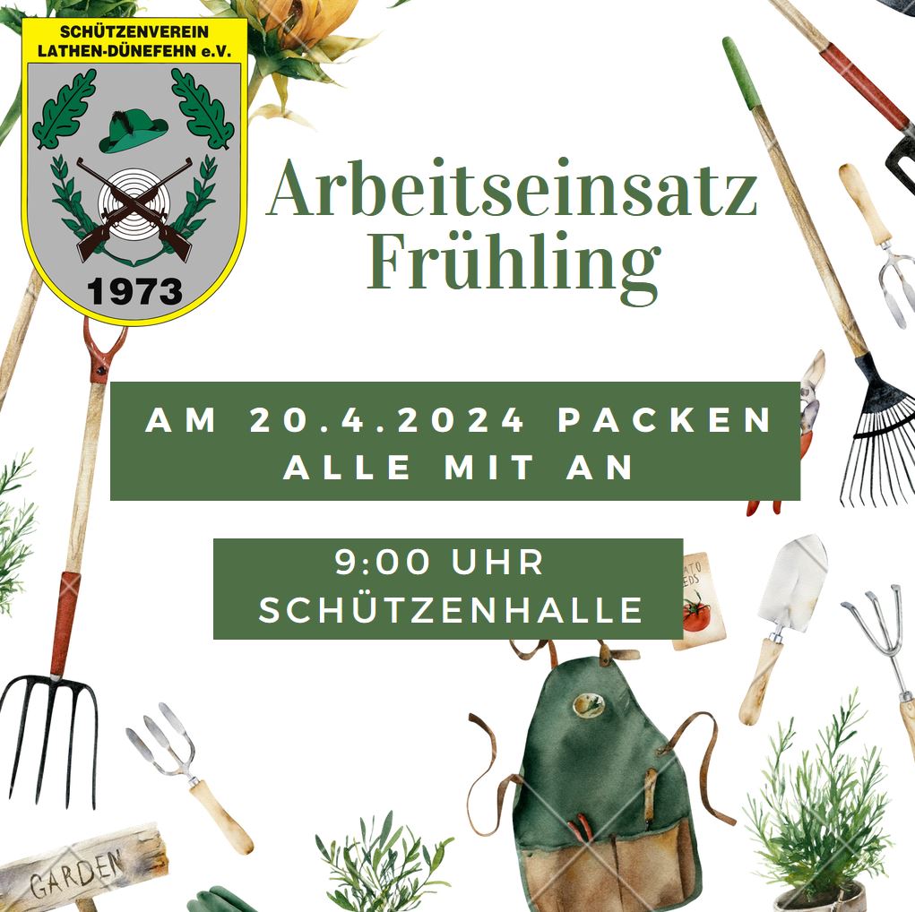 Arbeitseinsatz Frühling